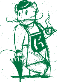 Kru Kareltje Thee Paraplu Groen